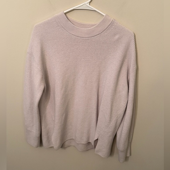 lululemon athletica Sweaters - Lululemon Oversized Merino Wool Blend Ribbed Crewneck Sweater Size 10
